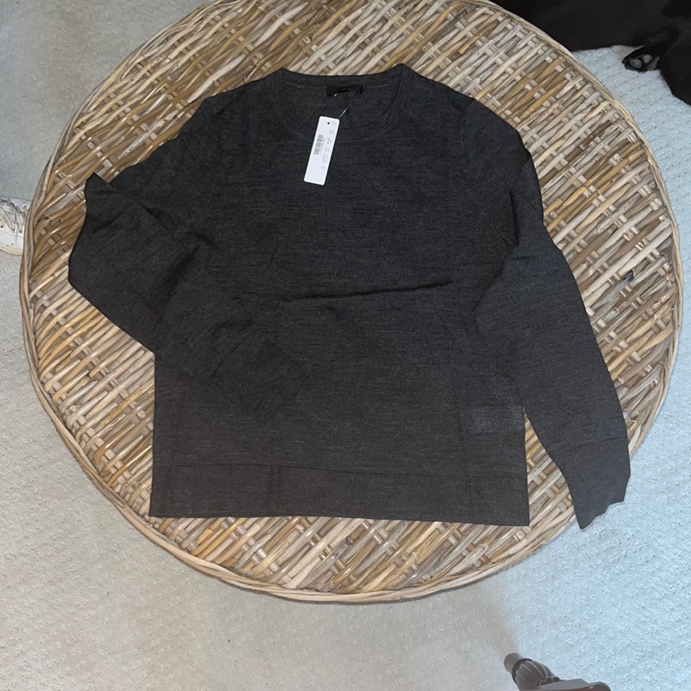 Charcoal, gray crewneck sweater brand new with tags.